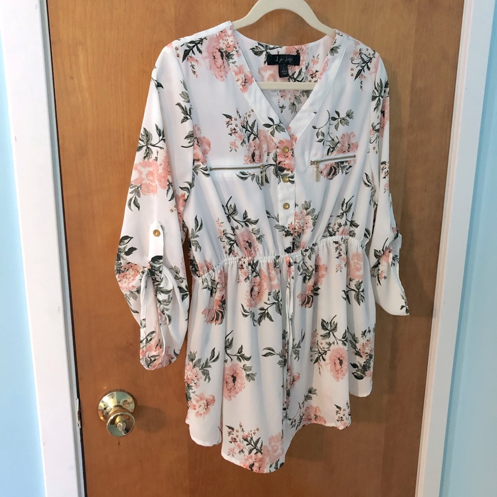 J for Justify Floral maternity blouse large